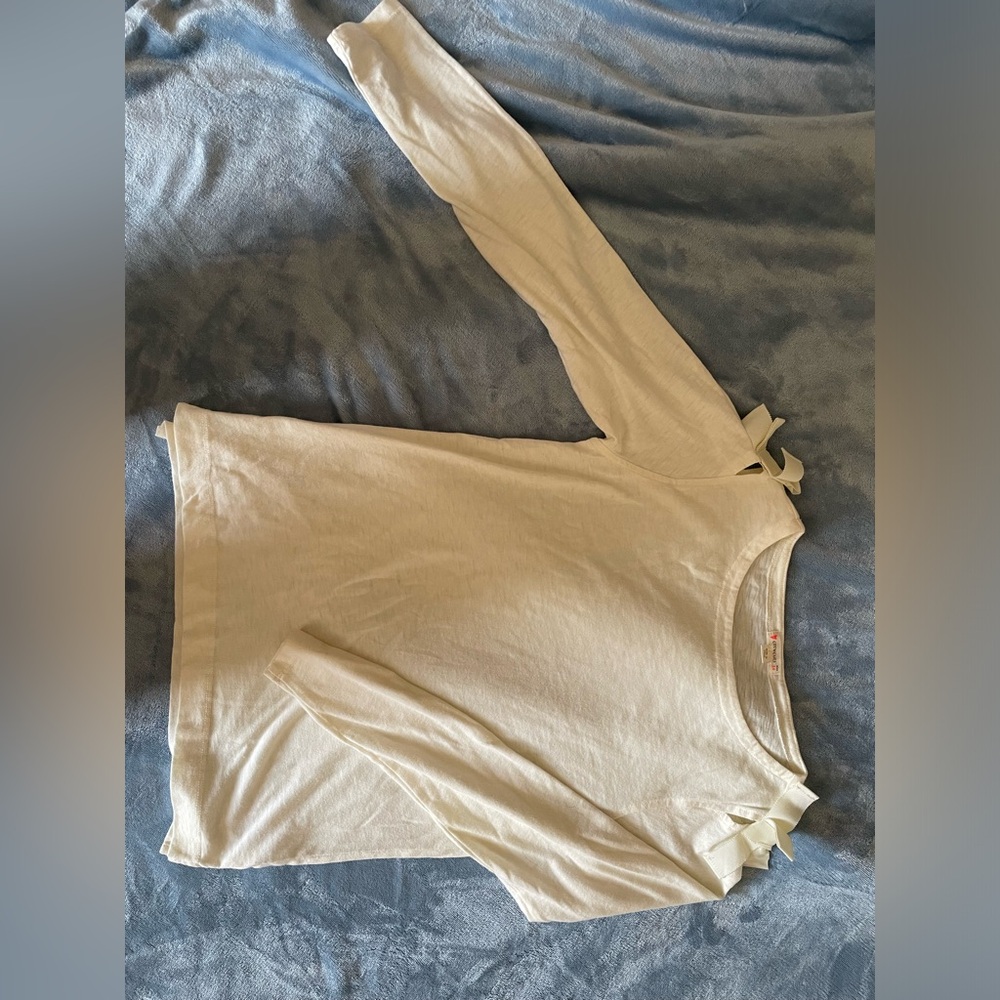 Jcrew cream long sleeve shirt